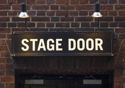 Stage door